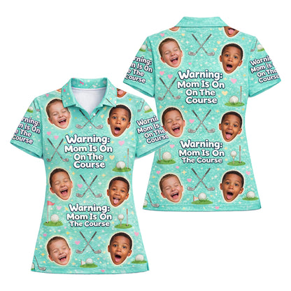 Funny Golf Mom Custom Face Mint Green Polo Shirt GIA26041804_1.jpg