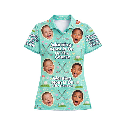 Funny Golf Mom Custom Face Mint Green Polo Shirt GIA26041804_2.jpg