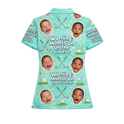 Funny Golf Mom Custom Face Mint Green Polo Shirt GIA26041804_3.jpg