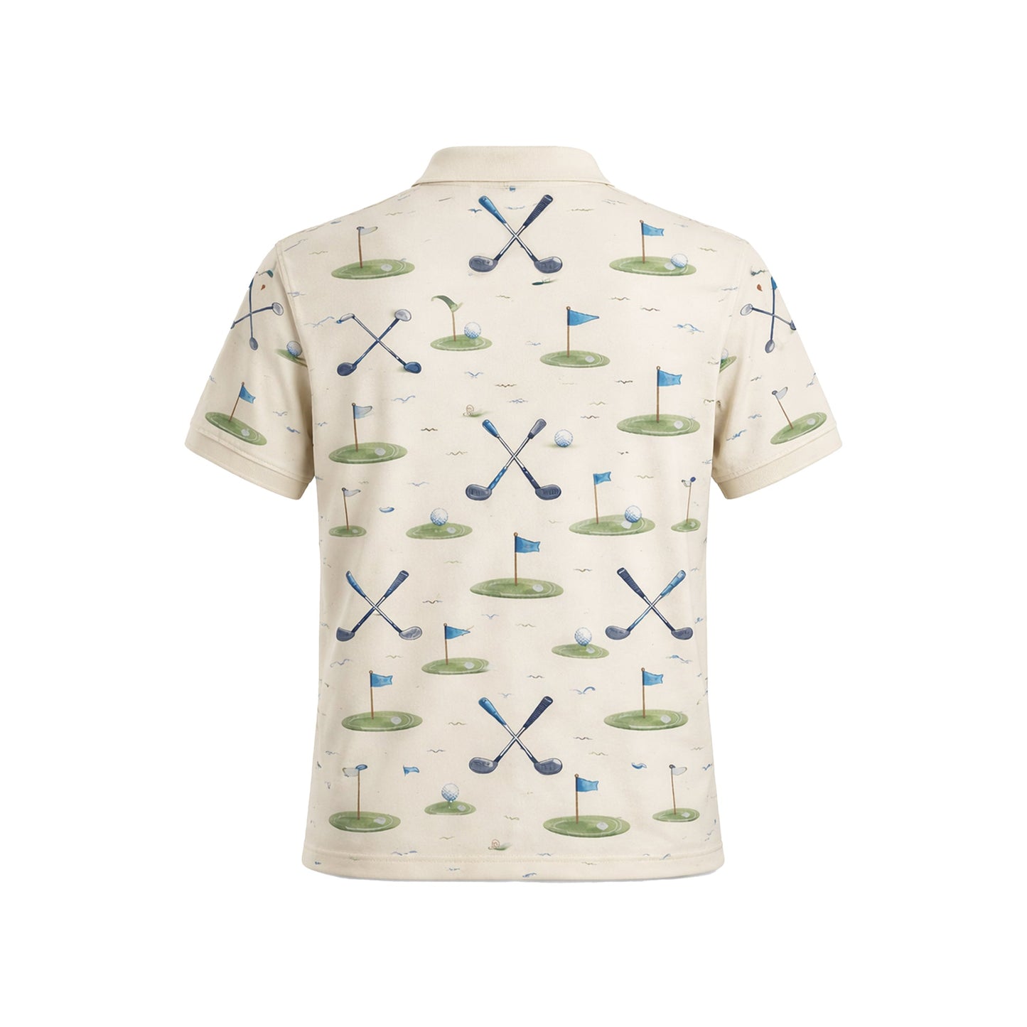 Custom Name Est Year Watercolor Golf Polo Cream Beige GIA26042002_3.jpg