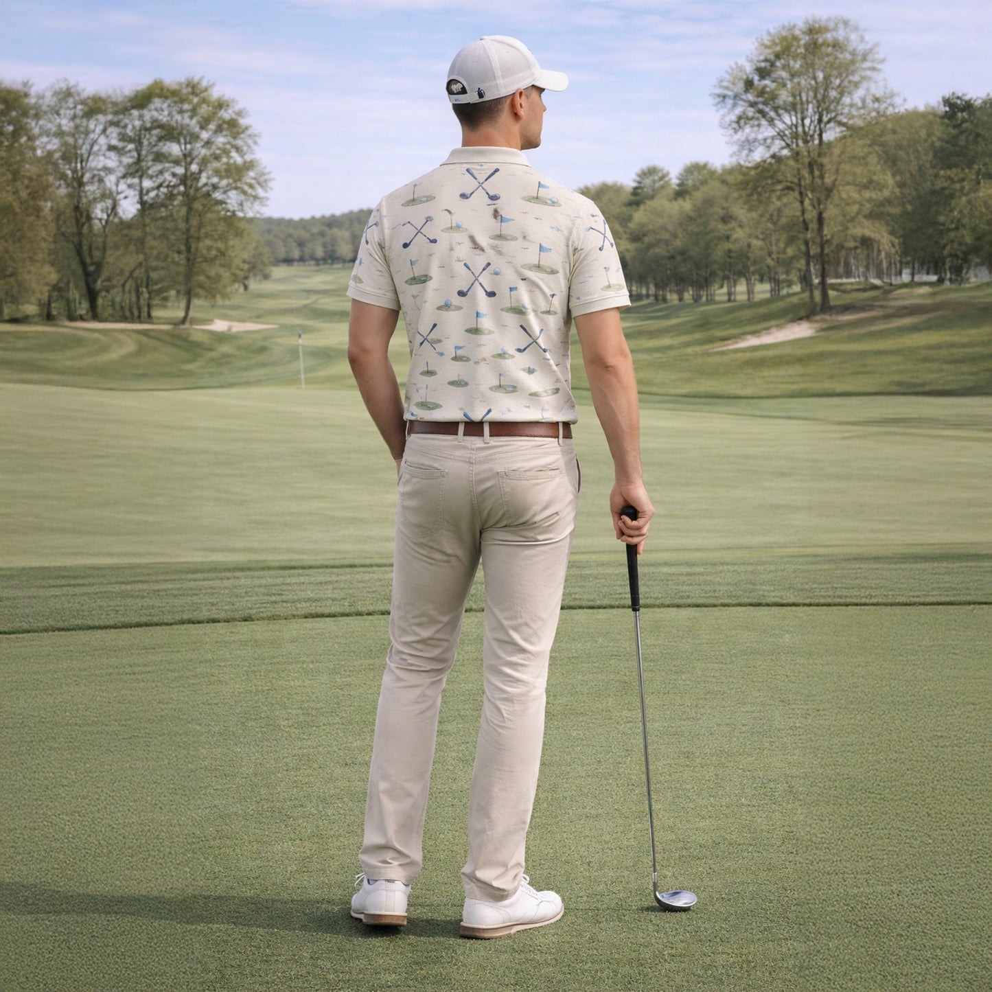Custom Name Est Year Watercolor Golf Polo Cream Beige GIA26042002_7.jpg