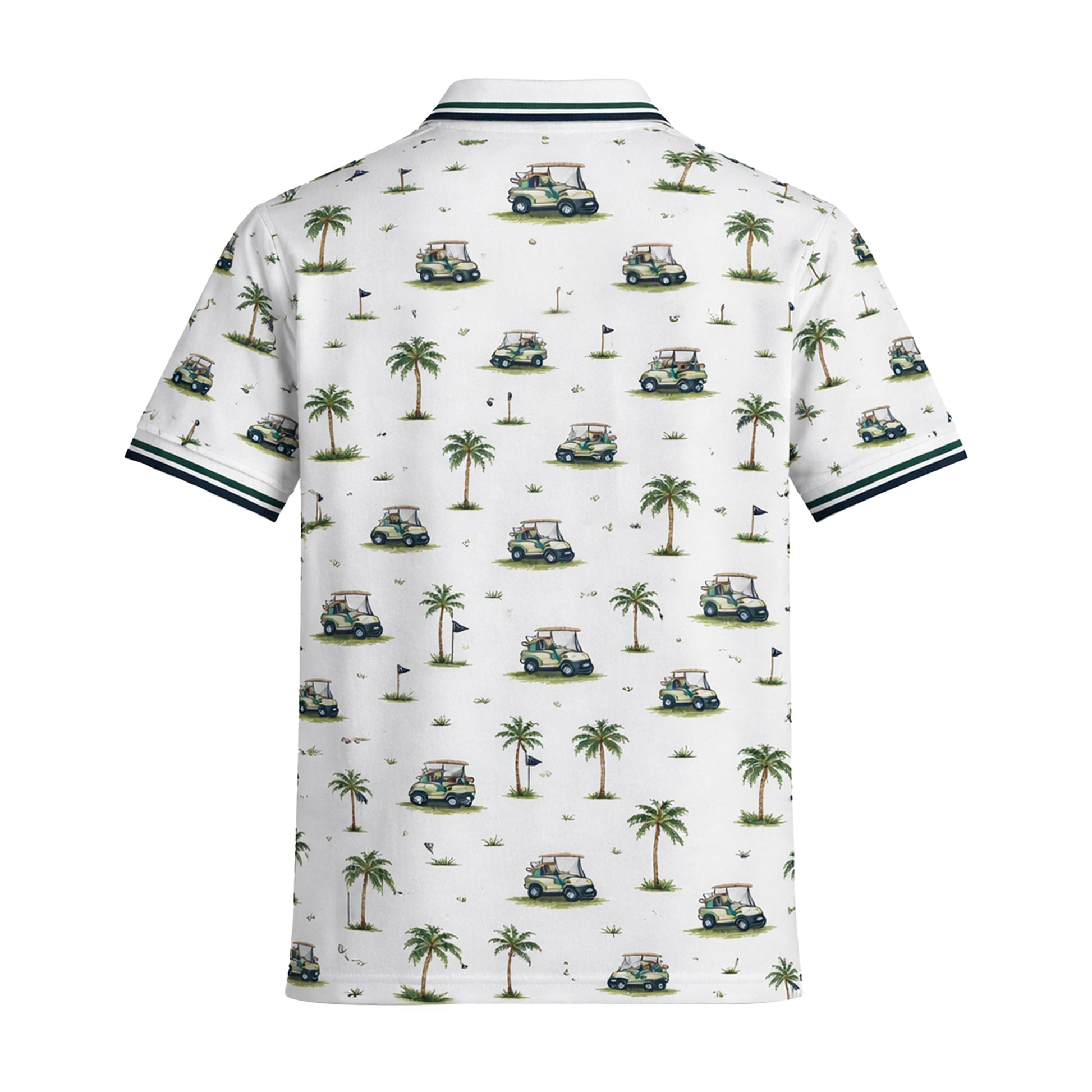 Custom Name Golf Cart Palm Tree Clubhouse Polo White GIA26042003_3.jpg