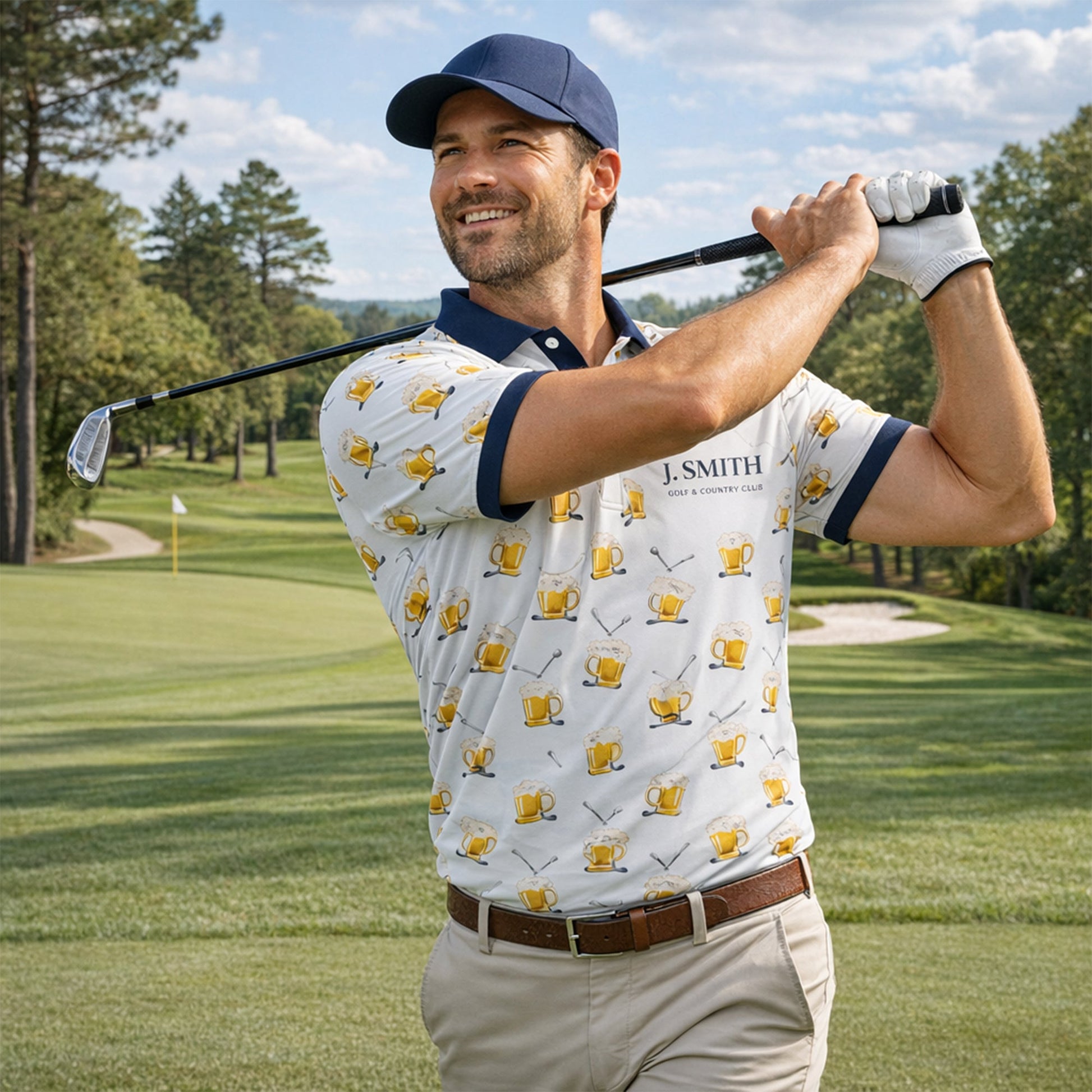Personalized Beer & Golf Clubs Country Club Polo White GIA26042004_5.jpg