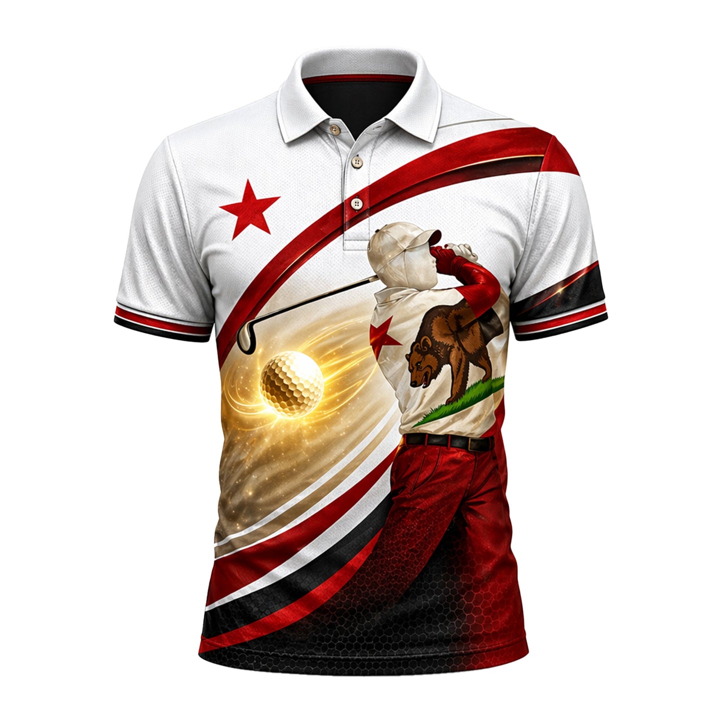 California Bear Golfer Custom Name Polo White Red Gold GIA26042105_2.jpg