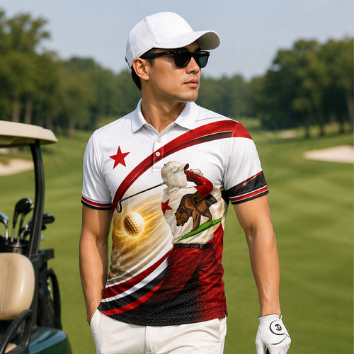 California Bear Golfer Custom Name Polo White Red Gold GIA26042105_5.jpg