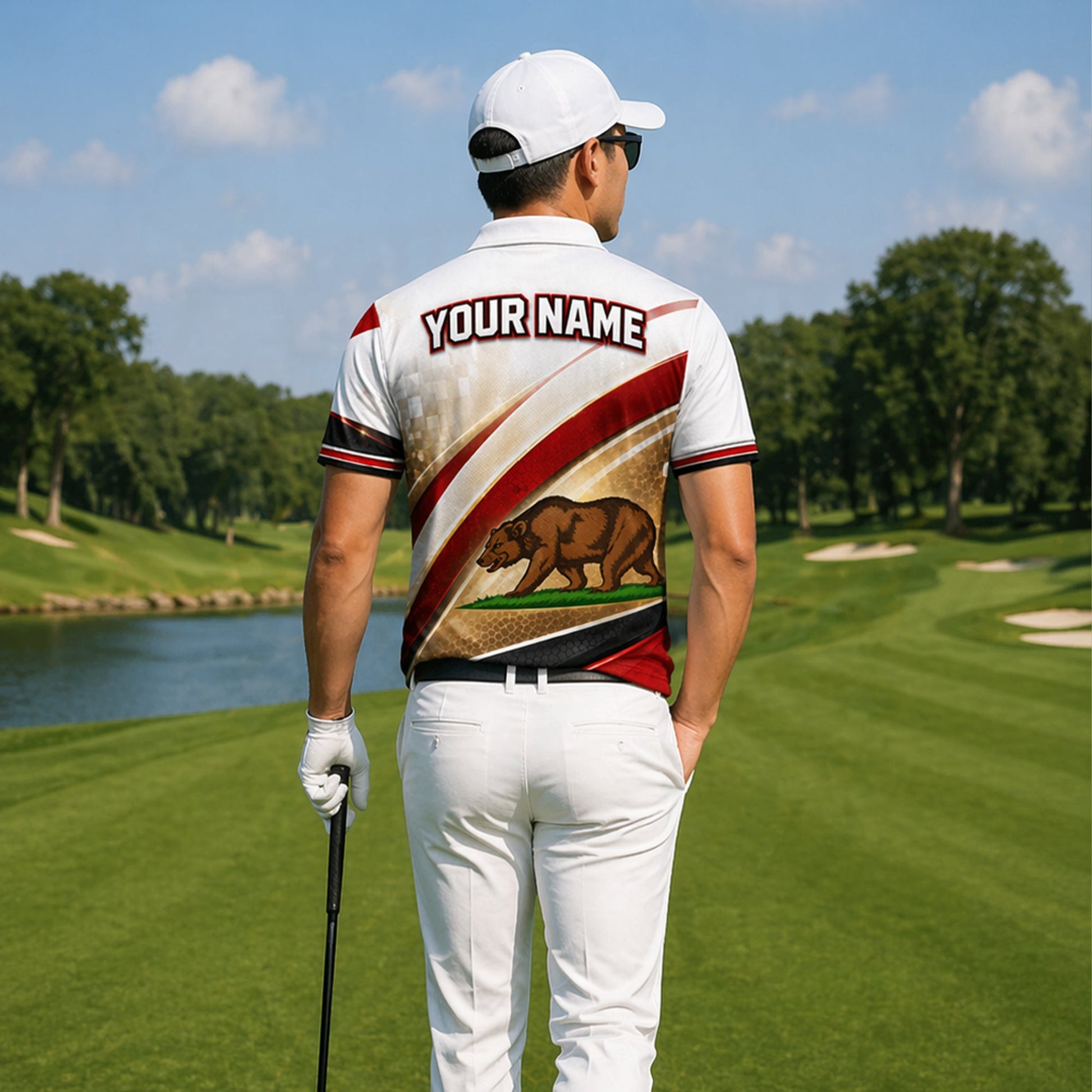 California Bear Golfer Custom Name Polo White Red Gold GIA26042105_7.jpg
