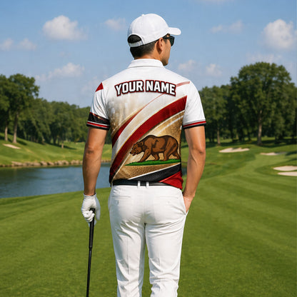 California Bear Golfer Custom Name Polo White Red Gold GIA26042105_7.jpg