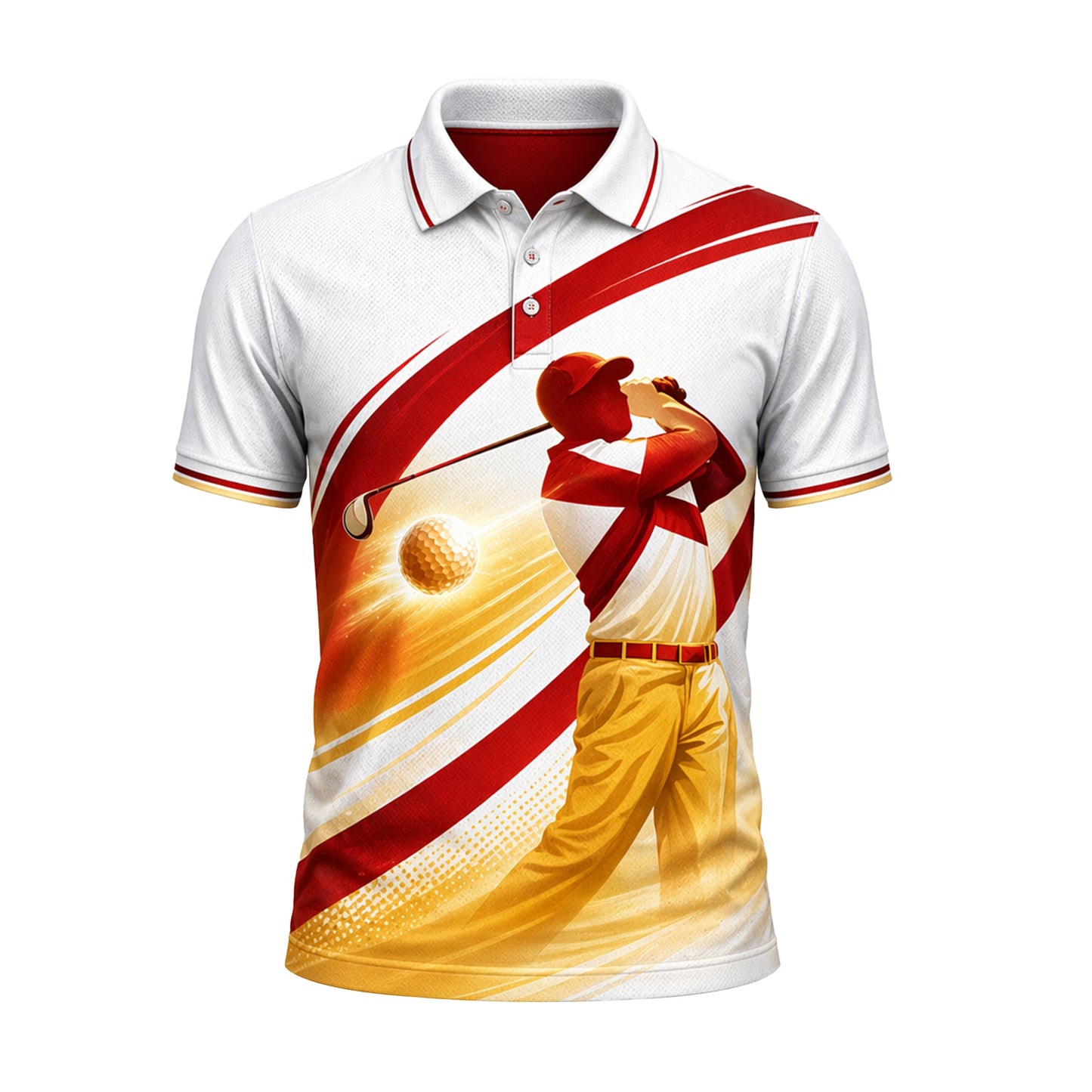 Custom Name Florida Golfer Tropical Palm Polo White Red GIA26042106_2.jpg