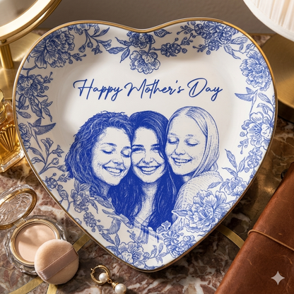 Custom Photo Pencil Sketch Loving Couple Family Pet - Personalized Ring Dish Gemini_Generated_Image_tfik9stfik9stfik.png