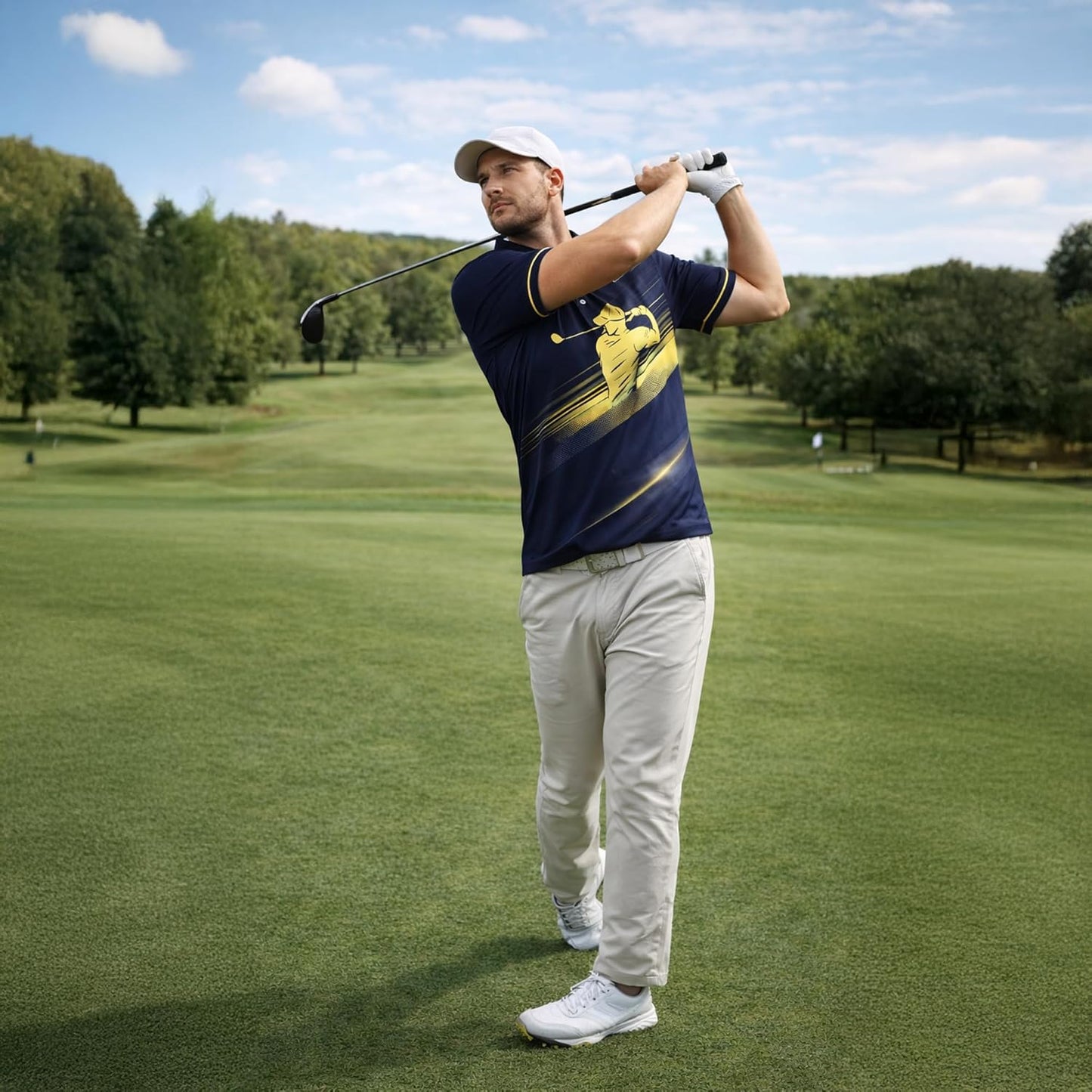 GIA26031603 GolfPoloShirtPerformanceMenNavyGoldGolferSwingGraphicBreathableAthleticShirt3.jpg