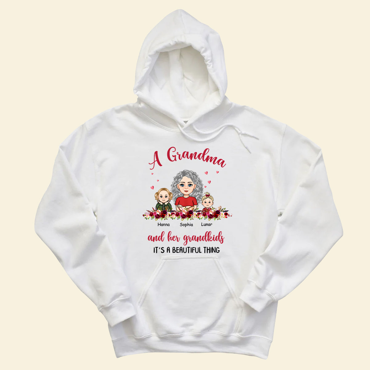 Grandma And Grandkids Beautiful Thing - Personalized Apprael - Gift For Mother, Gift For Grandma, Mother's Day GrandmaAndGrandkidsBeautifulThing-2.jpg