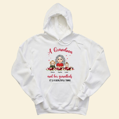 Grandma And Grandkids Beautiful Thing - Personalized Apprael - Gift For Mother, Gift For Grandma, Mother's Day GrandmaAndGrandkidsBeautifulThing-2.jpg