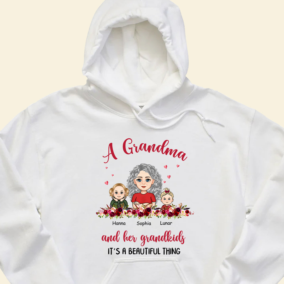 Grandma And Grandkids Beautiful Thing - Personalized Apprael - Gift For Mother, Gift For Grandma, Mother's Day GrandmaAndGrandkidsBeautifulThing-4.jpg