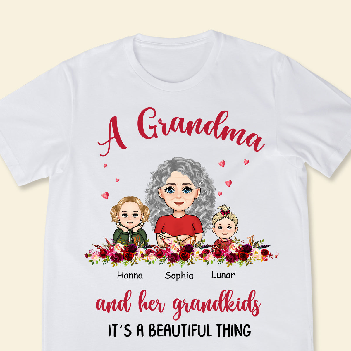 Grandma And Grandkids Beautiful Thing - Personalized Apprael - Gift For Mother, Gift For Grandma, Mother's Day GrandmaAndGrandkidsBeautifulThing-5.jpg