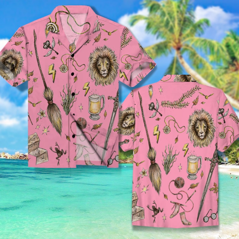 HP House - Personalized All Over Print Hawaiian Shirt - Movie HPHuose.4banner-min.jpg