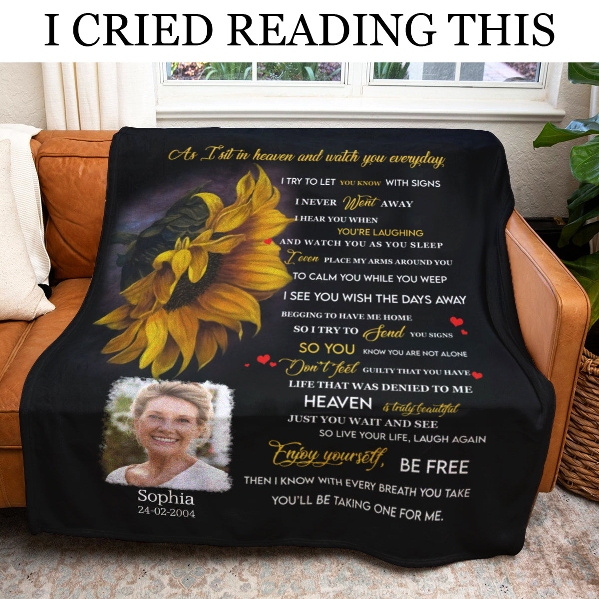 Heaven Sunflower Personalized Photo Blanket Memorial Heaven_Sunflower_Personalized_Photo_Blanket_Memorial.jpg