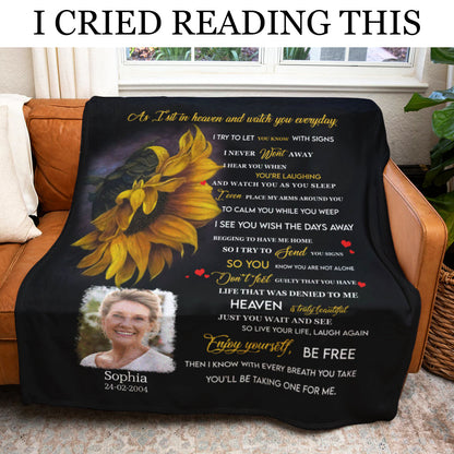 Heaven Sunflower Personalized Photo Blanket Memorial Heaven_Sunflower_Personalized_Photo_Blanket_Memorial.jpg