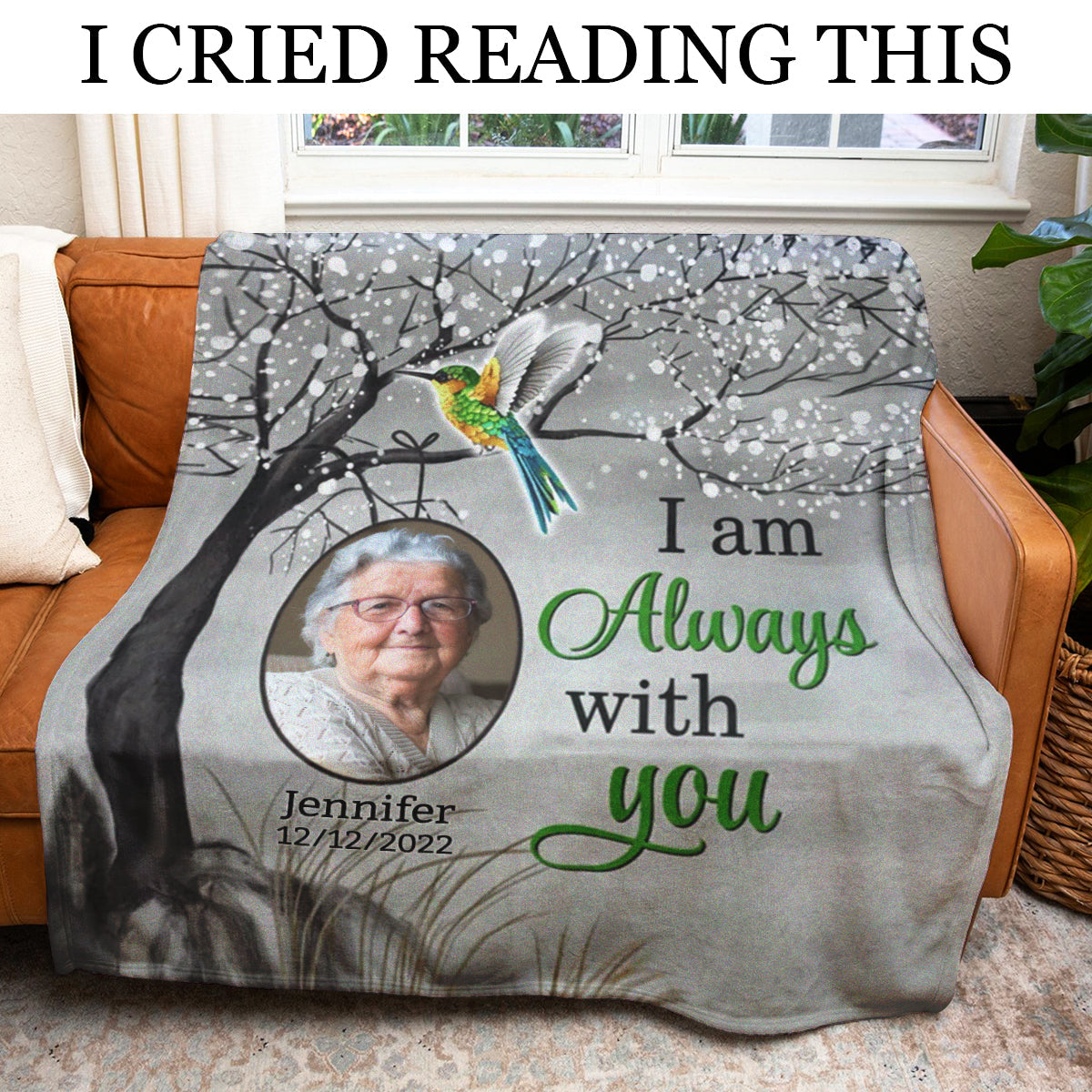 Humming Bird Always With You Personalized Blanket - Memorial Humming_Bird_Always_With_You_Personalized_Blanket_-_Memorial.jpg
