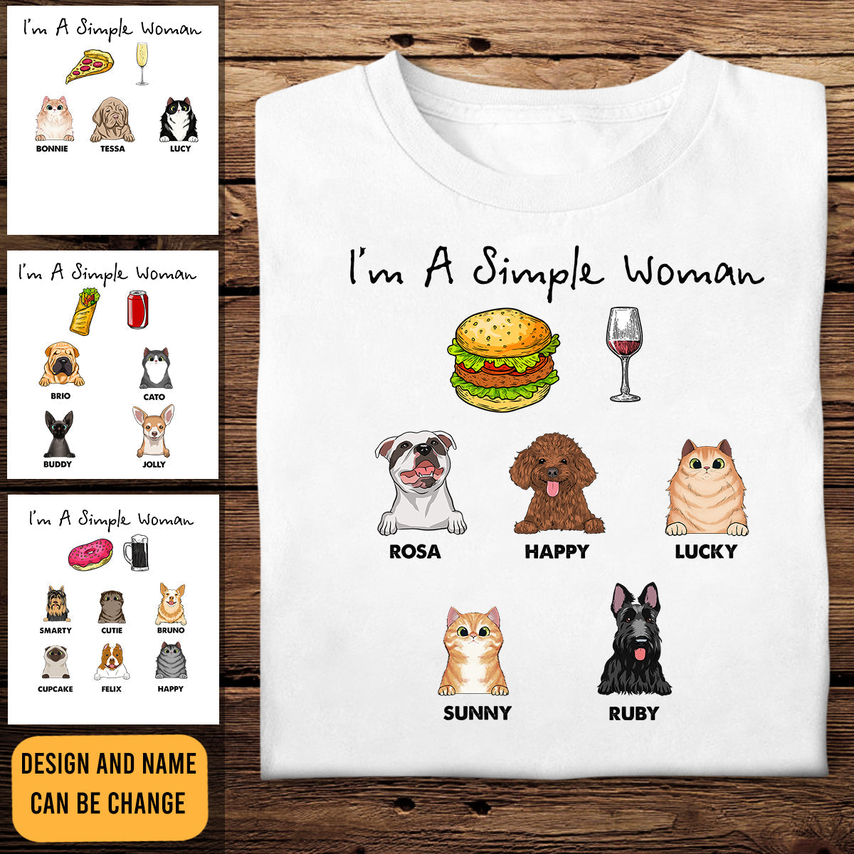 I Am A Simple Woman - Personalized Apparel - Gift For Dog Lovers IAmASimpleWoman-1.jpg