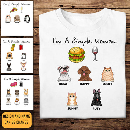 I Am A Simple Woman - Personalized Apparel - Gift For Dog Lovers IAmASimpleWoman-1.jpg