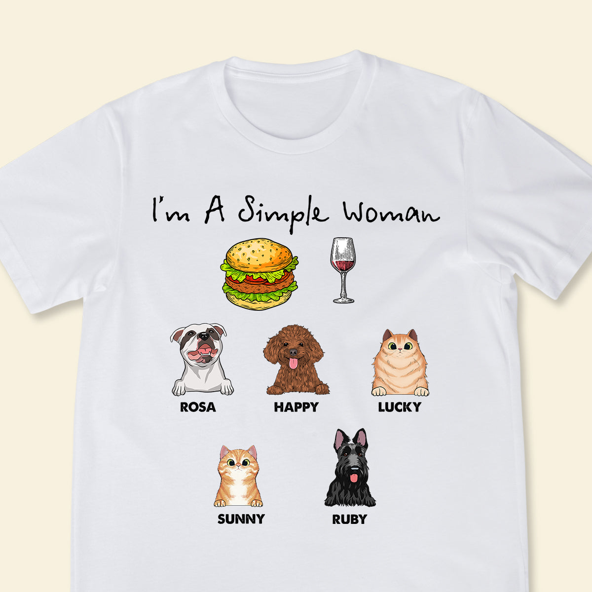 I Am A Simple Woman - Personalized Apparel - Gift For Dog Lovers IAmASimpleWoman-2.jpg