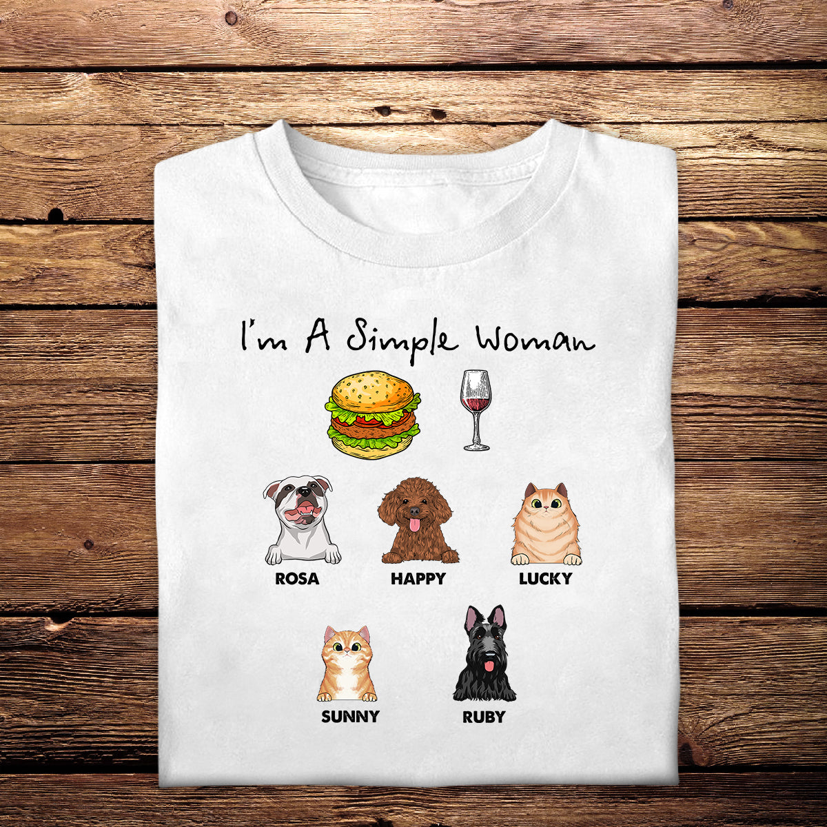 I Am A Simple Woman - Personalized Apparel - Gift For Dog Lovers IAmASimpleWoman-4.jpg
