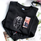 Embroidery Sexy Girl Mirror Selfie - Custom Photo Embroidered T-shirt - Gift For Girlfriend IMG_0490.jpg?v=1742187617