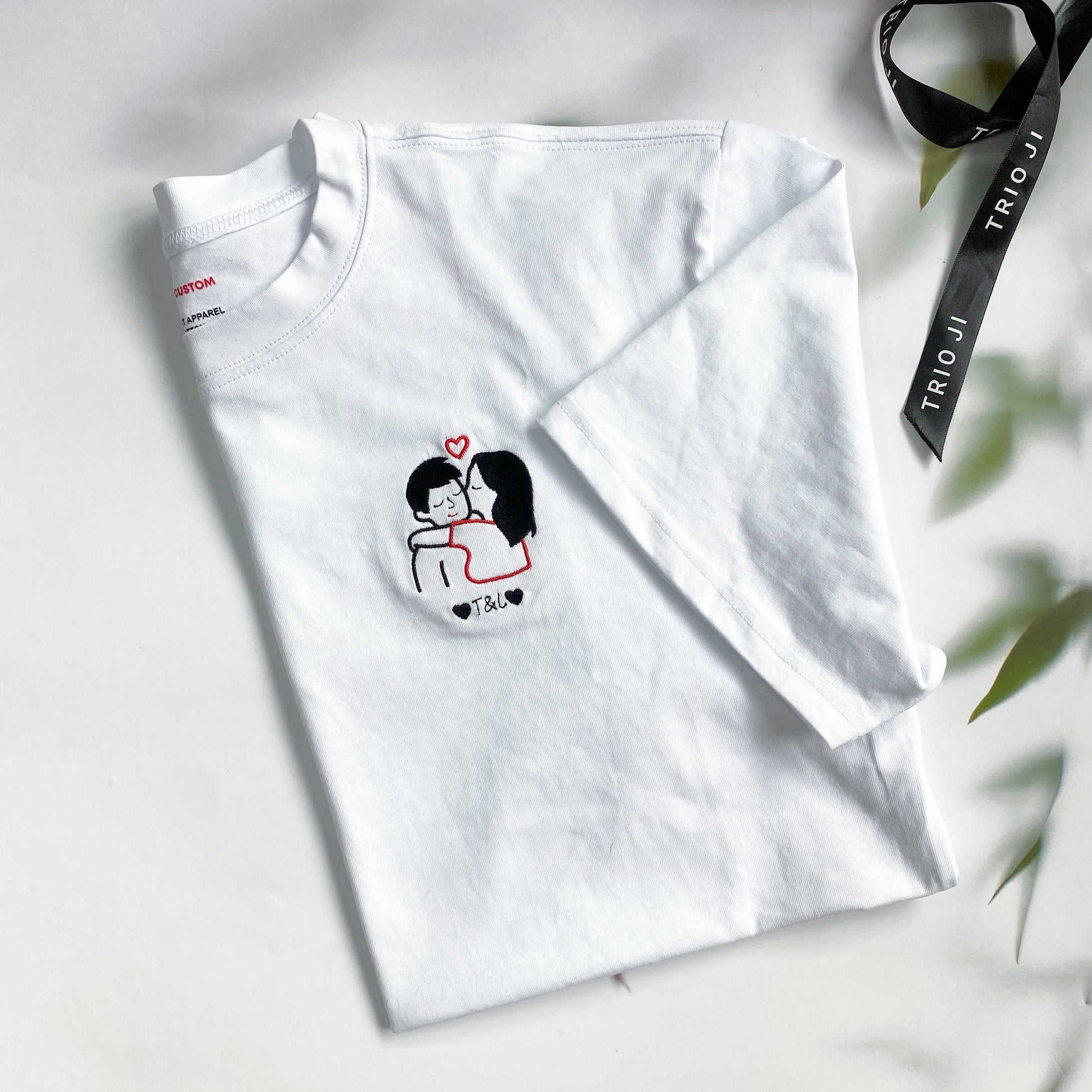 Couple Kiss - Personalized Embroidered Apparel - Gift For Couple IMG_0521.jpg?v=1743397439