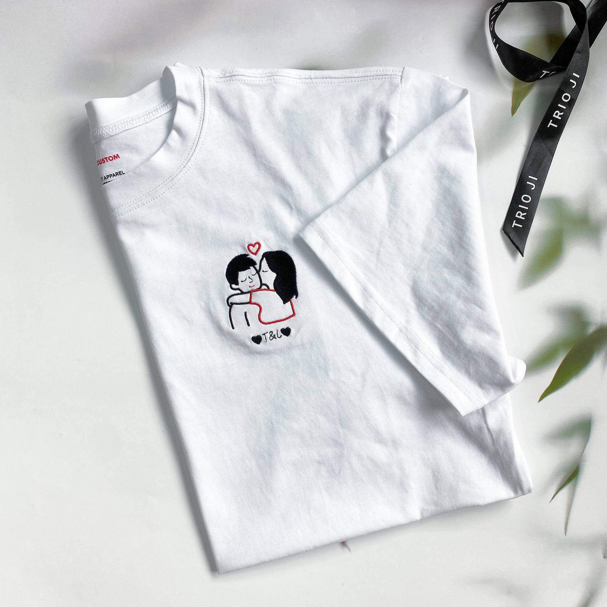 Couple Kiss - Personalized Embroidered Apparel - Gift For Couple IMG_0521.jpg?v=1743397439