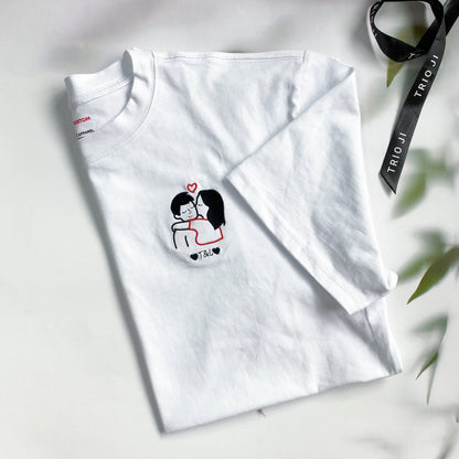 Couple Kiss - Personalized Embroidered Apparel - Gift For Couple IMG_0521.jpg?v=1743397439