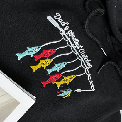 Papa Greatest Catch - Personalized Embroidered Apparel - Gift For Father IMG_2895.jpg?v=1742187623