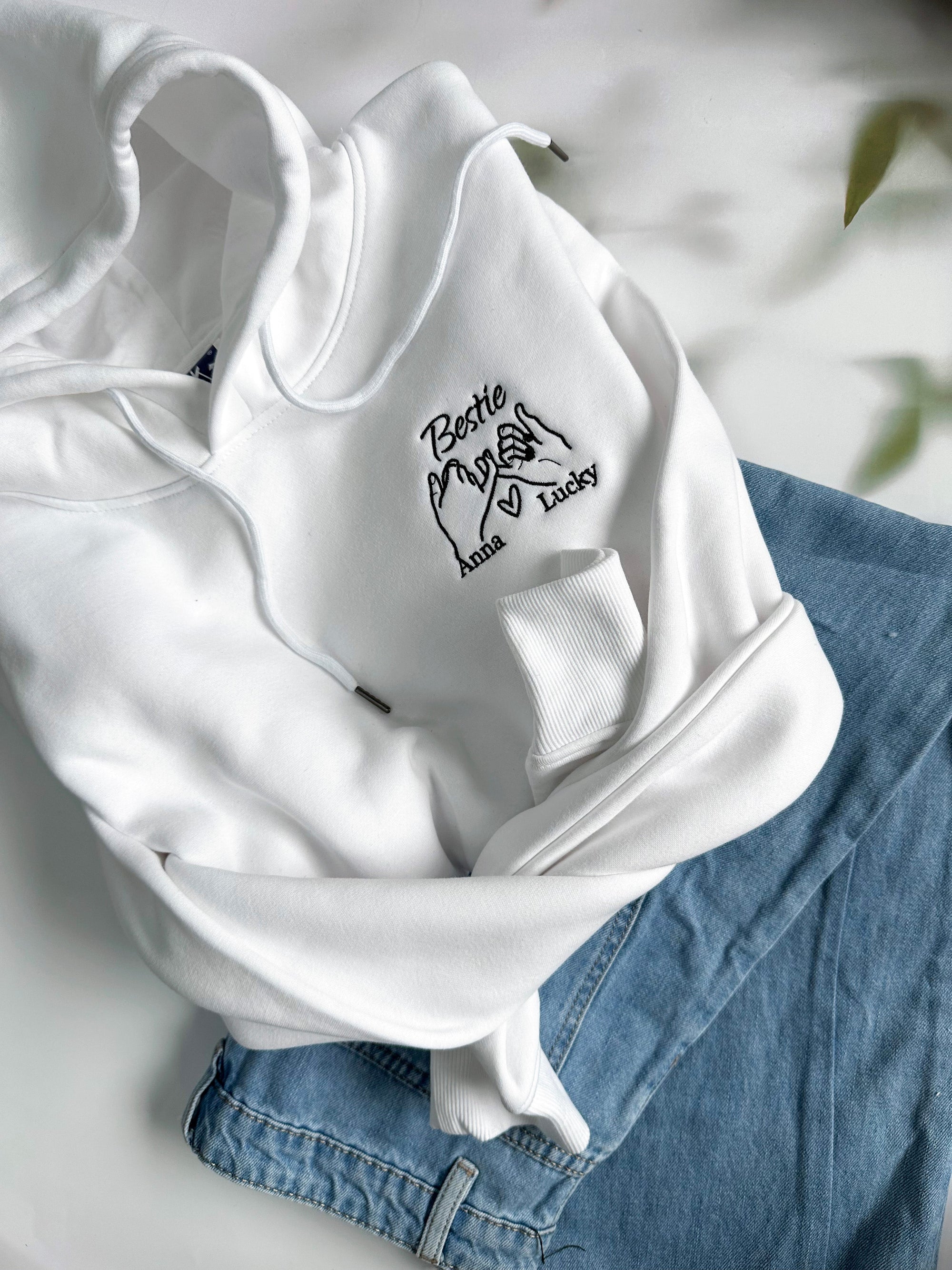 Besties Promise Hand - Personalized Embroidered Apparel - Gift For Friends, Bestie, Birthday IMG_6479.jpg?v=1743397404