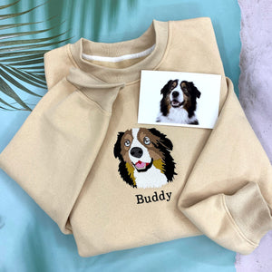 Personalized Embroidered Custom Dog Face with photo Sweatshirt IMG_E1593.1_1.jpg