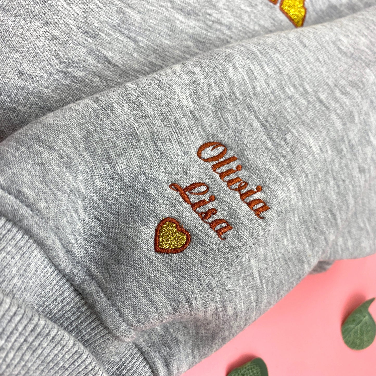 Mama Glitter Est Year Custom Kid Name Embroidered Shirt IMG_E2026.1.jpg