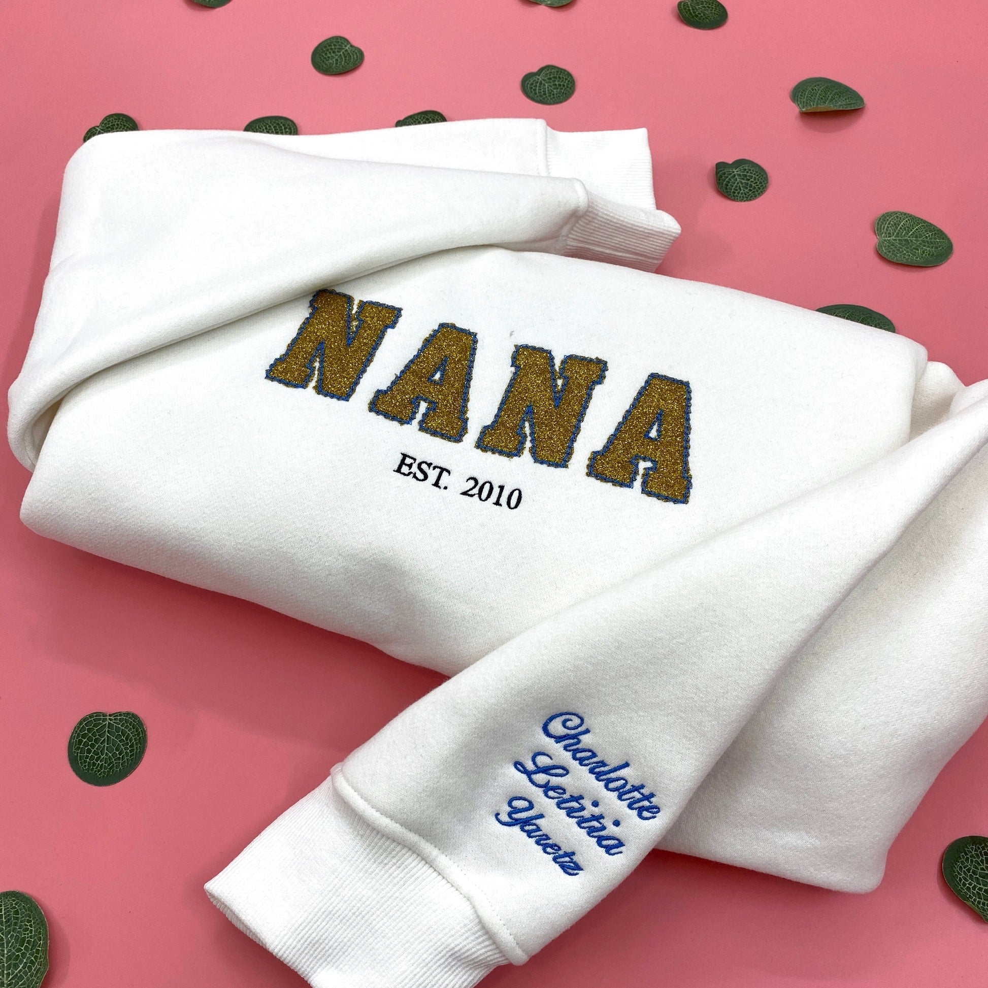 Mama Glitter Est Year Custom Kid Name Embroidered Shirt IMG_E2039.1.jpg