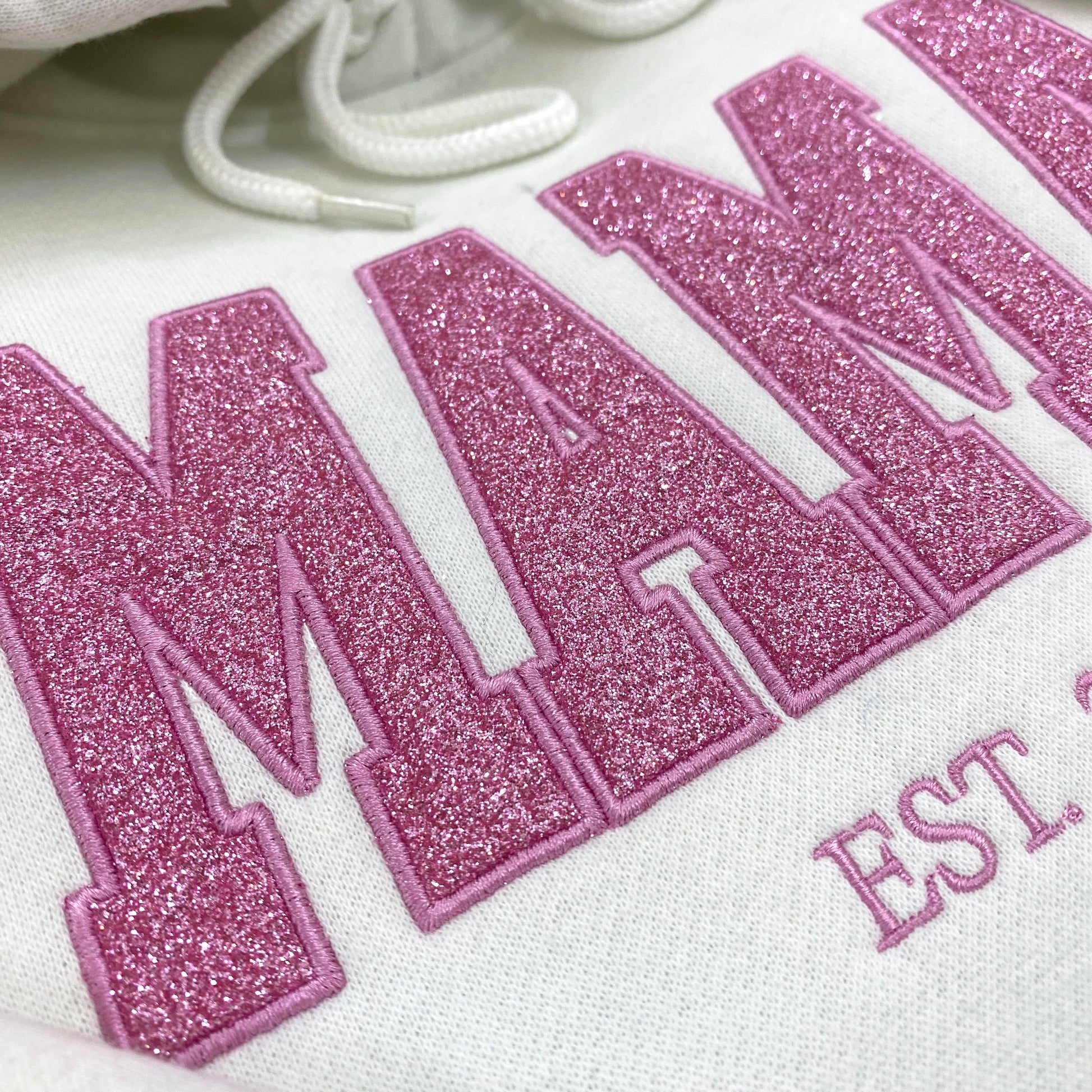 Mama Glitter Est Year Custom Kid Name Embroidered Shirt IMG_E2085.1.jpg