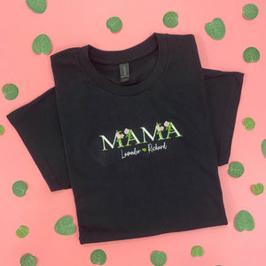 Mama Embroidered Fall Floral - Personalized Embroidered Apparel - Gift For Mother, Grandma, Sister IMG_E3517.1.jpg