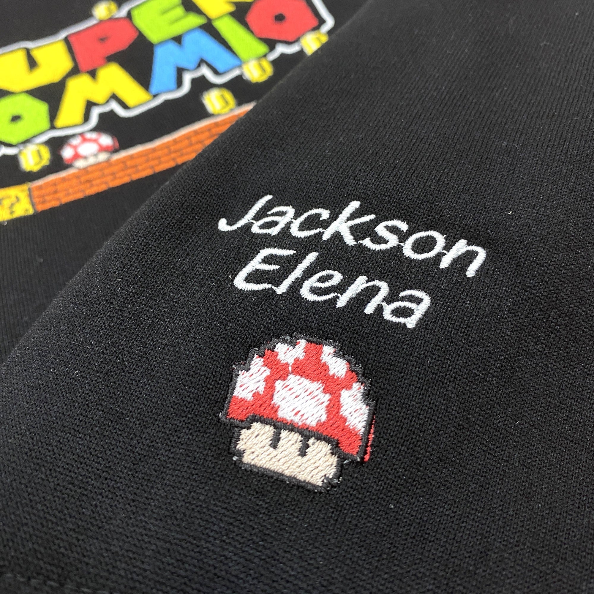 Super Mommio With Kids Name Embroidered Shirt IMG_E4343.jpg