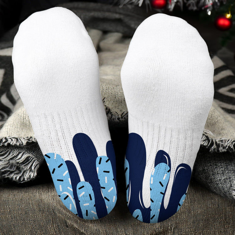 Icecream Drip For Baseball, Softball, Soccer, Football, Basketball, Hockey Lover - Personalized Socks