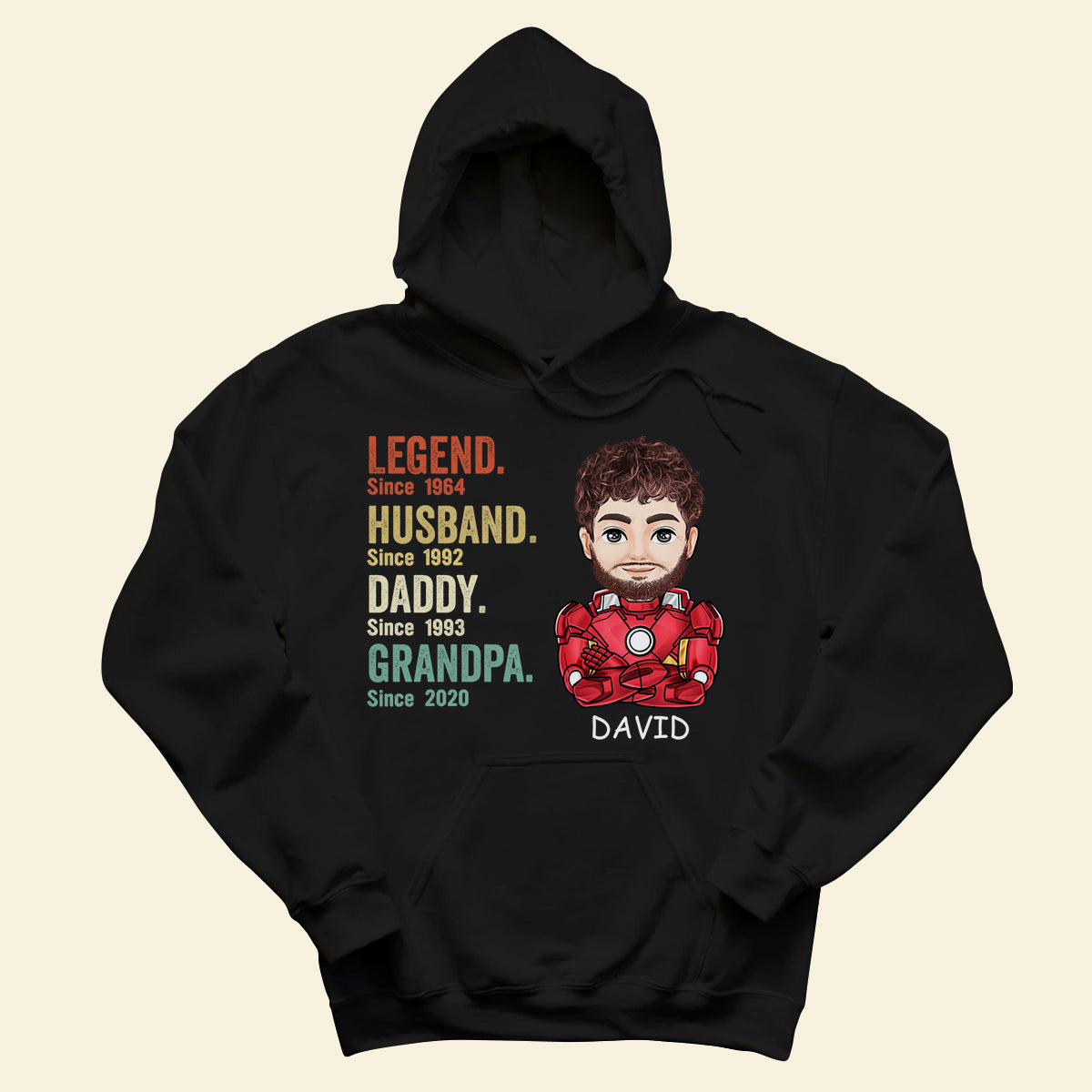 Legend Husband Daddy Papa Superhero - Personalized Apparel - Gift For Father, Dad, Papa, Father's Day LEGEND_1.jpg