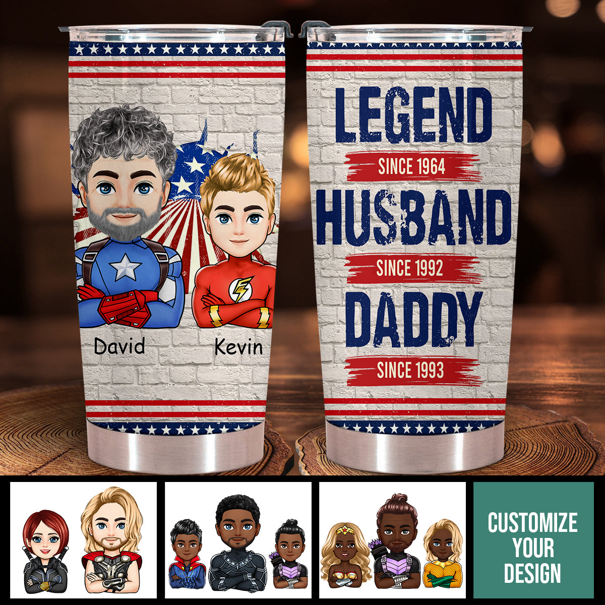 Legend Husband Daddy Grandpa - Personalized Tumbler - Gift For Grandpa, Papa, Father's Day LEGEND_1_0ca1914b-6d4f-4b20-aa1d-a98ca5ef22ed.jpg
