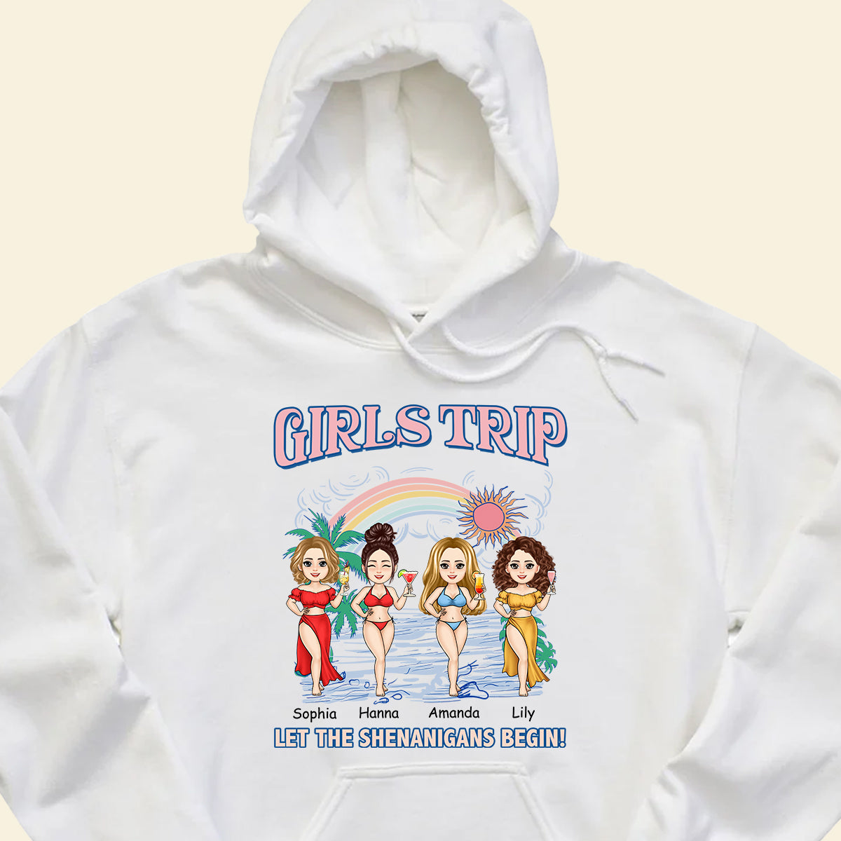 Let The Shenanigans Begin - Personalized Apparel - Gift For Besties, Summer Vacation LetTheShenanigansBegin-3.jpg