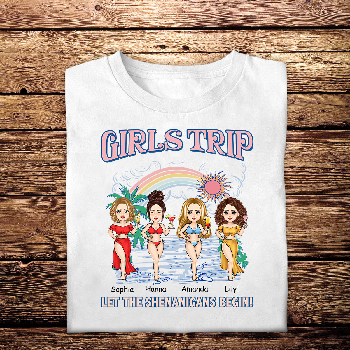 Let The Shenanigans Begin - Personalized Apparel - Gift For Besties, Summer Vacation LetTheShenanigansBegin-4.jpg
