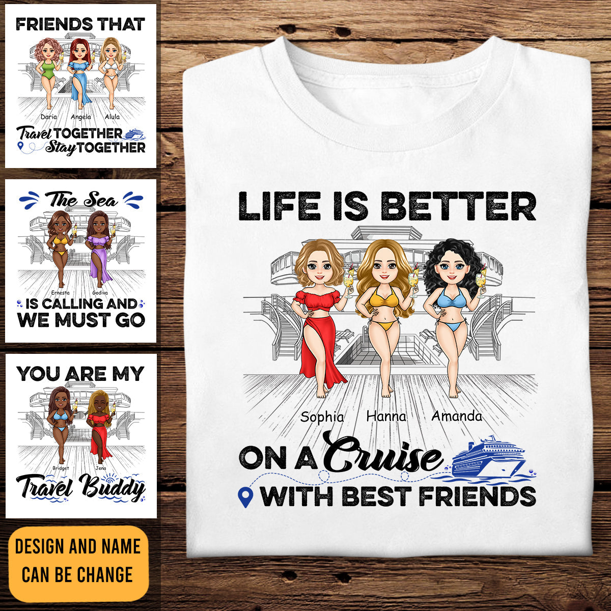 Life Is Better On A Cruise - Personalized Apparel - Gift For Friends, Beach, Summer Vacation LifeIsBetterOnACruise-1.jpg