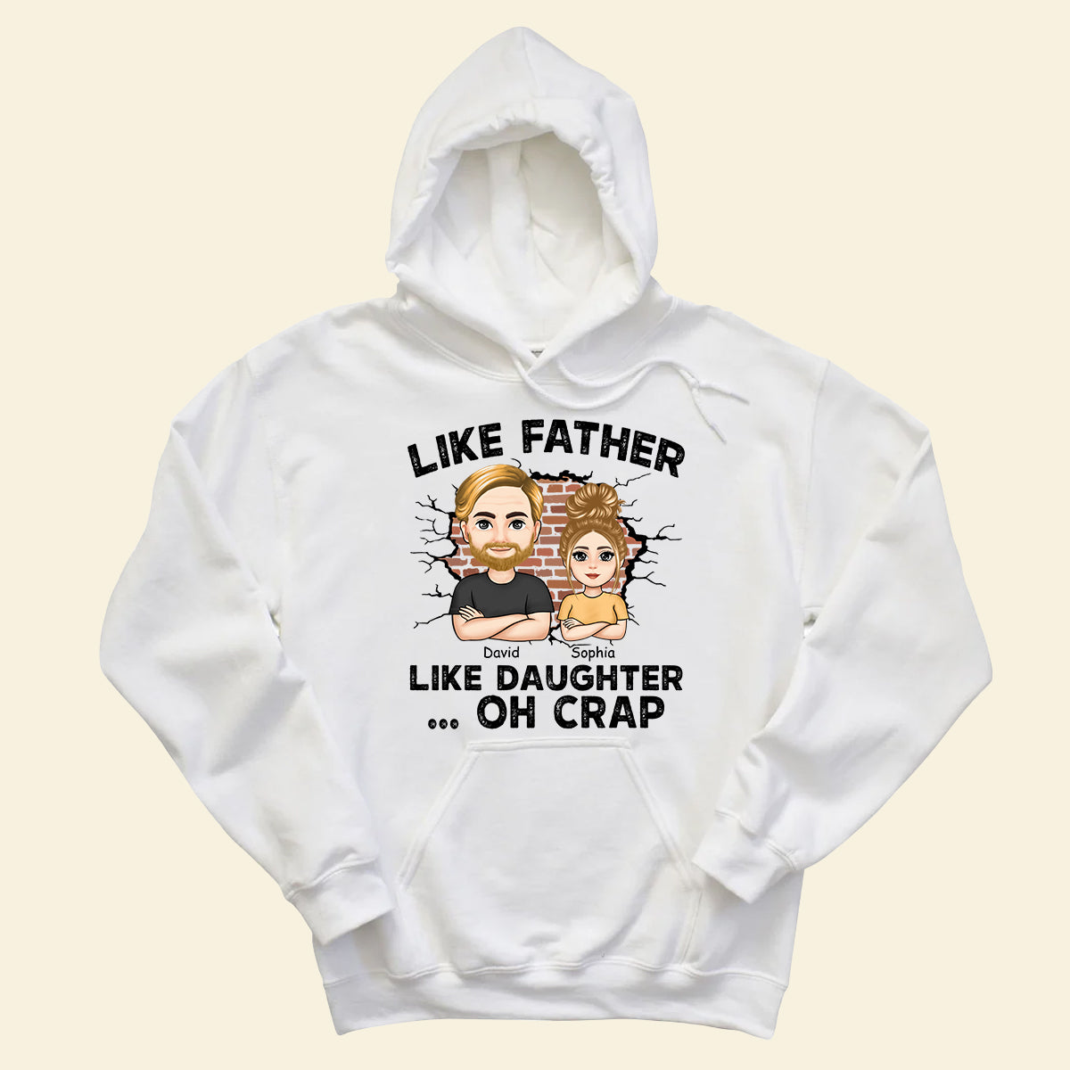 Like Father, Like Daughter ...Oh Crap - Personalized Apparel - Gift For Father LikeFather_LikeDaughter...OhCrap-3.jpg