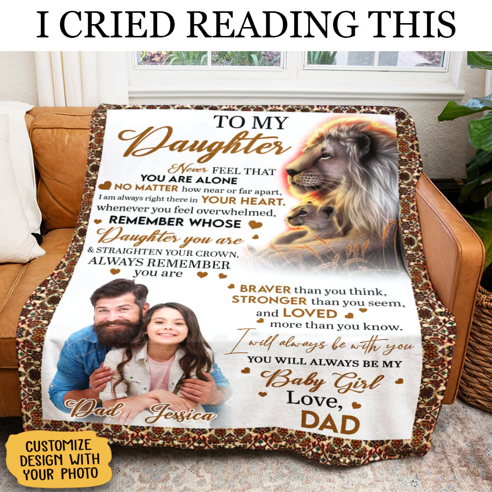 Lion Dad To My Daughter Blanket Gift For Daughter Lion_Dad_To_My_Daughter_Blanket_Gift_For_Daughter.jpg