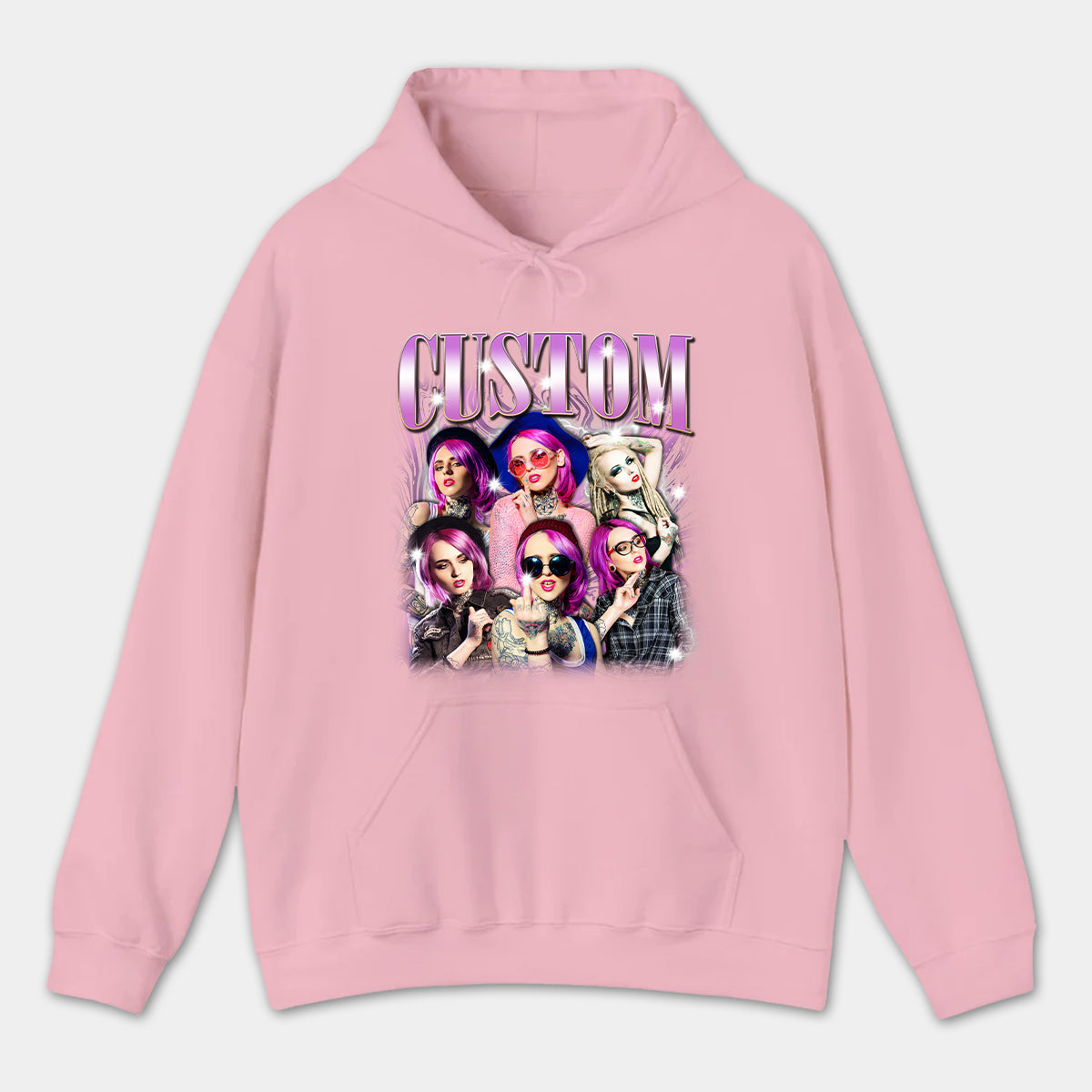 Custom Bootleg Rap Tee, Custom Photo - Vintage Graphic 90s Hoodie, 90s Style, Custom Photo Shirt, Gift For Girlfriend Lt.Pink_9648c35c-5b05-460f-b372-41b9d814448b.jpg