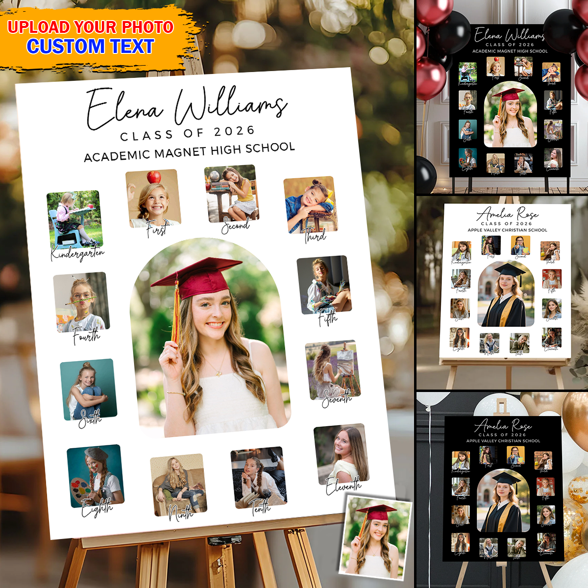 Graduation K-12 Graduation - Personalized Welcome Sign