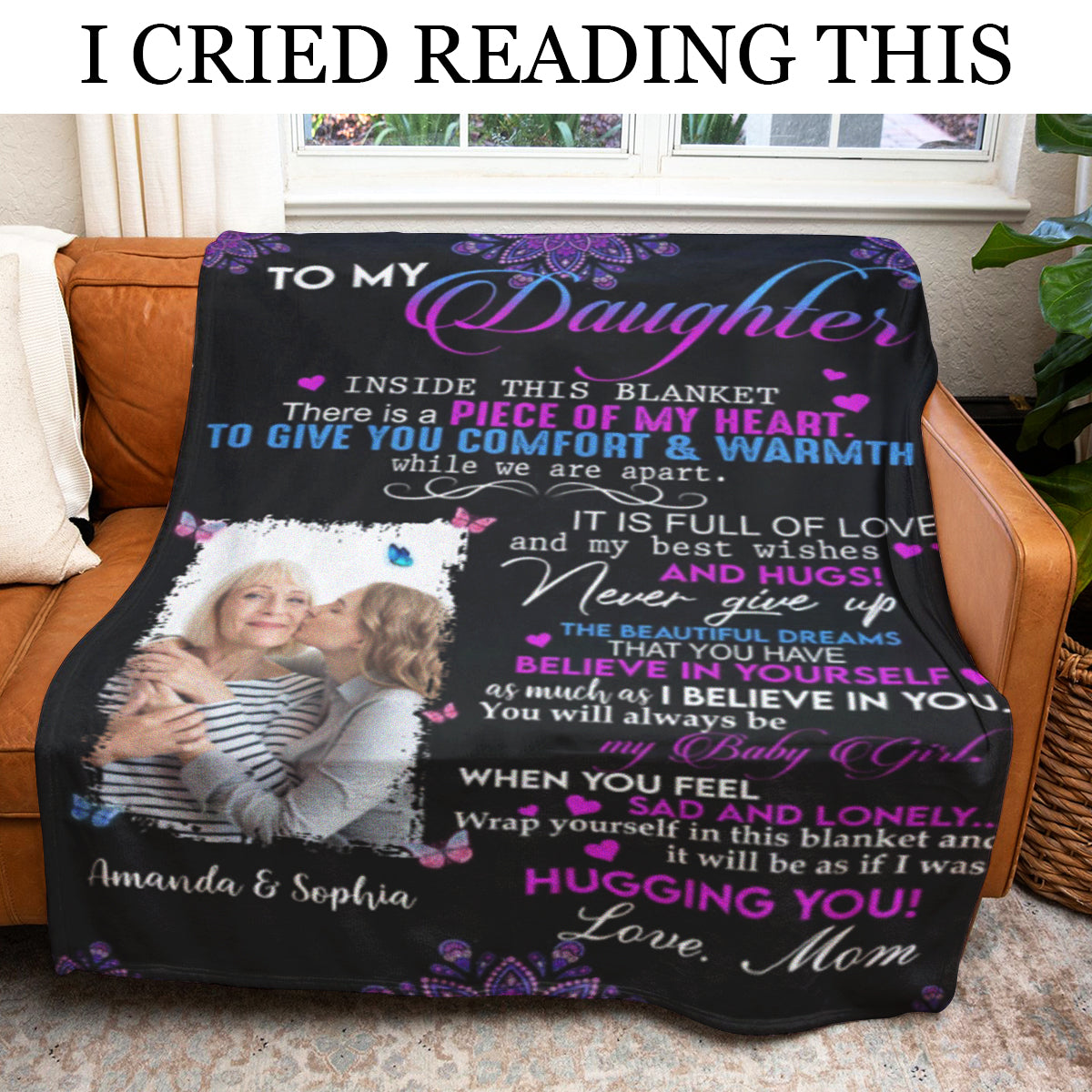 Mandala Mom Letter Butterfly Upload Photo Blanket Gift For Daughter Mandala_Mom_Letter_Butterfly_Upload_Photo_Blanket_Gift_For_Daughter.jpg