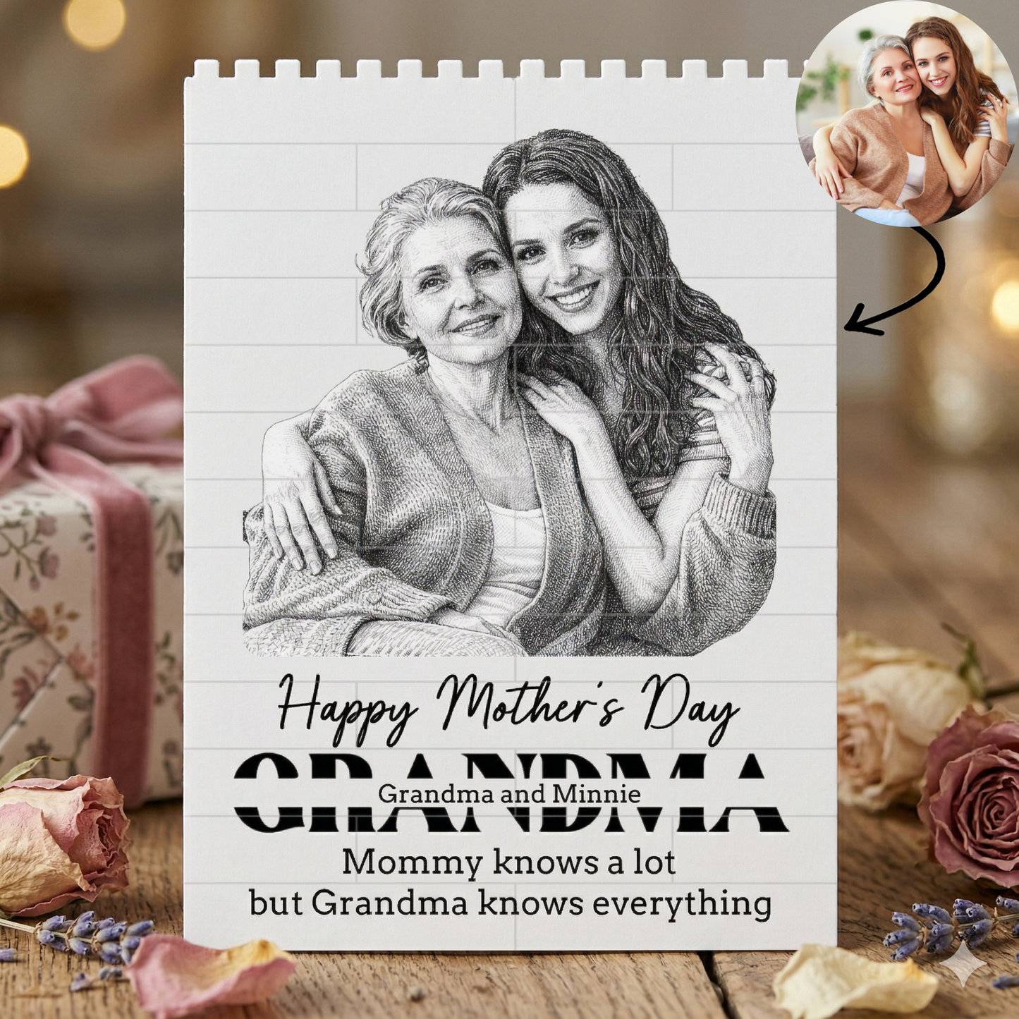 Custom Photo Happy Mother's Day Ever Building Block